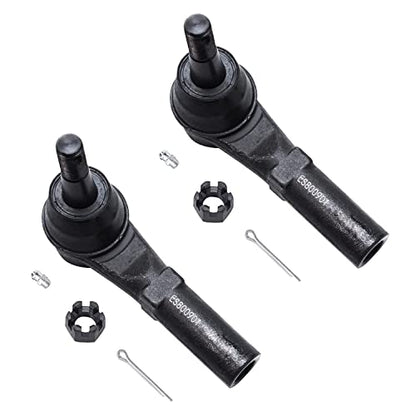 Detroit Axle - Front End Suspension Kit for 2011-2019 Chevrolet Silverado 2500HD 3500HD GMC Sierra 2500HD 3500HD, Lower & Upper Control Arms Outer & Inner Tie Rods Replacement - size: 8CS48221/8PC