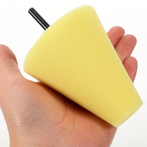 Conical Sponge Buffing Wheel Versatile Sponge Polisher Pad Polishing Kit with Easy to Install Design for Car Wheel Hub Cleaning and Maintenance for Automotive Use