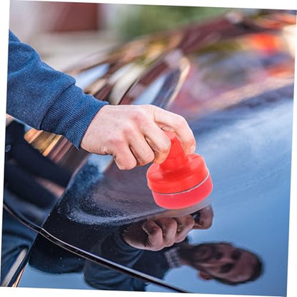 Luxshiny Tire Dressing Brush Set Car Detailing Sponge Wax Applicator Pads Hand-Hold Polished Sponge for Tire Shine Versatile Polish Kit for Women