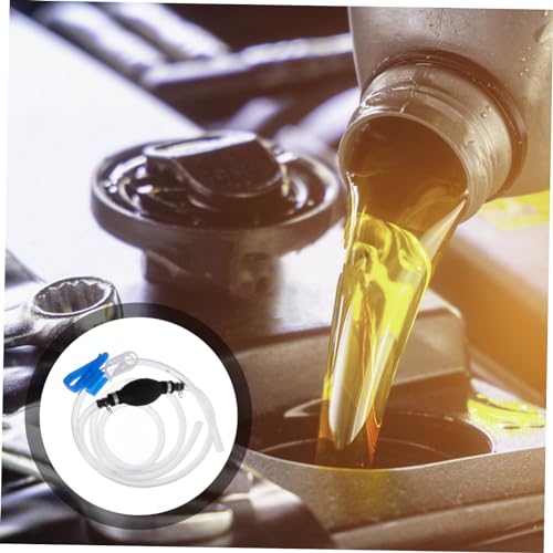 1set Manual Gas Siphon Pump Kit Reinforced Hose Clamp Efficient Transfer Pump for Oil Water and More Lightweight Easy to Use No Electricity Required for Automotive and Household