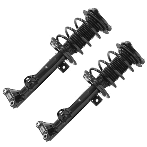 Detroit Axle - 2 Front Struts for 2010-2014 Mercedes-Benz E350, 2015-2017 E400, Complete Struts with Coil Spring Assembly Replacement Suspension Ready Strut Shock - size: 11750x2/Pair