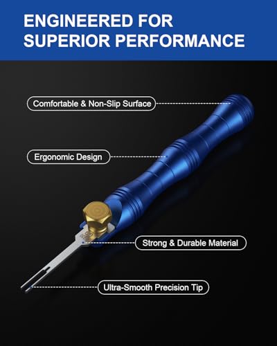 Terminal Removal Tool Kit, 30PCS Professional Depinning Tool Set with Replaceable Pin Extractor Tips for Molex, AMP/TE, Delphi, Deutsch & Automotive Wiring Repair