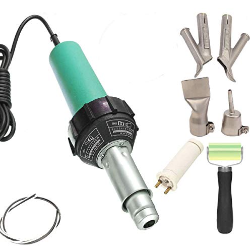 1600W Plastic Hot Air Welder Heating Gun PVC Vinyl Rod Welding Hot Gas Pistol Tool - style: Basic Practical Set