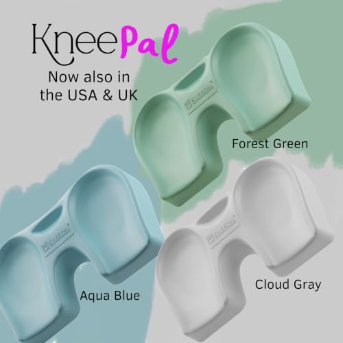 KNEEPAL. Engineered to Outperform Conventional Memory Foam Kneeling Pads. Beloved by gardeners, DIY'ers, bath-time Mommies, fitness peeps and yoga buffs - color: Gray