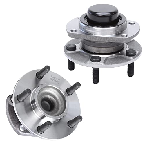 Detroit Axle - FWD Rear Wheel Bearing Hubs for 2004-2007 Chrysler Town & Country 2001 2005 Dodge Grand Caravan, 2 Wheel Bearing Hubs Assembly Set Replacement, Pair Hubs - style: 512170 x2/Pair
