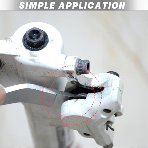Extended Hydraulic Piston Press for Bicycle Disc Brakes – Caliper Pad Spreader Tool Improved Design with Longer Handle & Extended Tip for Safe Brake Maintenance – Durable Dual-Density Grip