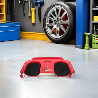 Car Repair Kneeling Pad with Comfortable Knee Protection and Sturdy Pe Support Structure, Red Work Knee Pads for Construction and Car Repair Tasks