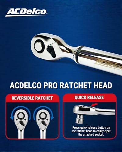 ACDelco ARM303-4A-340 1/2" Heavy Duty Digital Torque Wrench with Buzzer and LED Flash Notification - ISO 6789 Standards with Certificate of Calibration