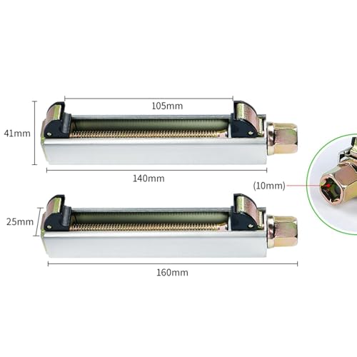 Motorcycle Coil Spring Compressor Tool, 2-Piece Set Manual Strut Remover Installer, Heavy Duty Steel, Max Opening 4.13in, Supports 800kg