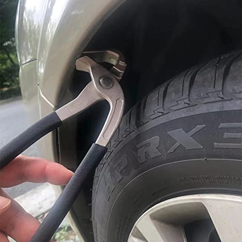 CXGS Paintless Dent Repair Kit Car Door Fender Edge Repair Tool Auto Body Pliers Heavy Duty Car Door Panel Fix Tool Portable Metal Crimp Vise Car Fender Panel Leaf Edge Pliers Repair Tools (Black) - color: Black