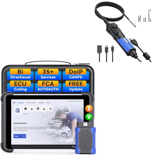 MUCAR 892BT OBD2 Scanner + MUCAR E021 USB Endoscope