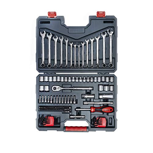 Crescent 128 Piece 3/8" Drive 12 Point Standard SAE/Metric Mechanics Tool Set - CTK128C