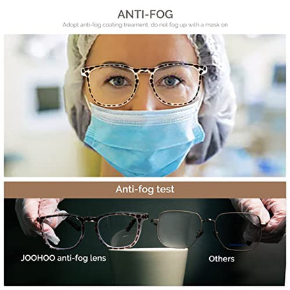 Anti Fog Safety Glasses for Women, Safety Goggles for Nurse, Protective Eyewear, Blue Light Blocking & UV Protection - color: 2 Pack Clear