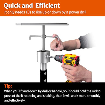 RV Slide Out Support Jacks with Flat Top Block, for Travel Camper RV Height Adjustable from 11" to 23", Heavy Duty Quick Lift Stabilizer up to 5000 lbs Capacity,Set of 2 Trailer Stabilizers