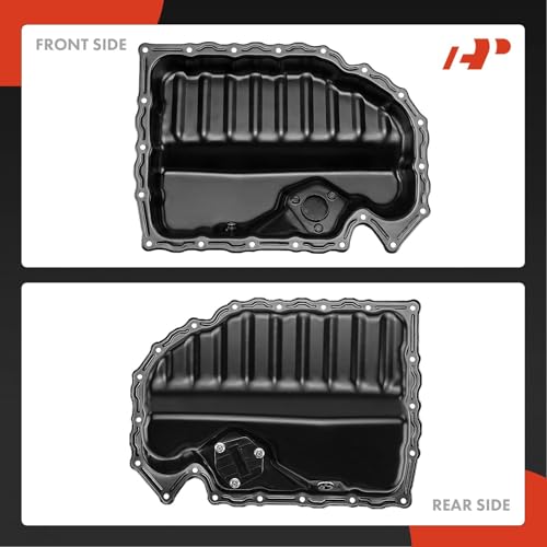 A-Premium Lower Engine Oil Pan Sump with Drain Plug Compatible with Volkswagen Jetta, Passat, Passat CC, Golf, Tiguan, Beetle, CC, Eos & Audi A3, A3 Quattro, Q3, Q3 Quattro, TT, TT Quattro, 1.8L 2.0L - style: Oil Pan Only
