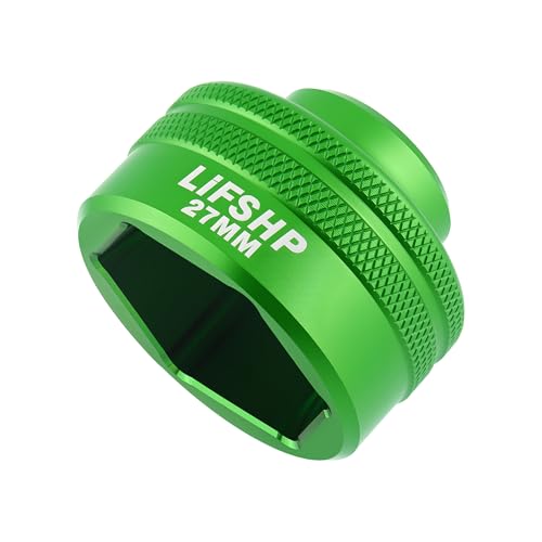 27MM Oil Filter Socket,3/8" Drive For BMW330i Mercedes Ford Nissan Dodge Hyundai Kia Mini Fiatand Other Vehicles Oil/Fuel Filter Removal Tool-Green - color: Green, size: 27MM