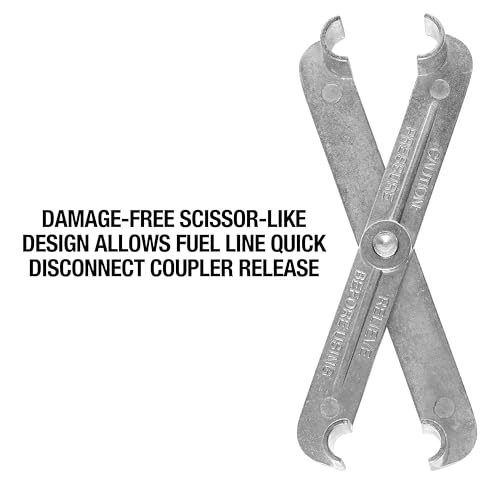 OEMTOOLS 25043 Fuel Line Disconnect Tool, For Releasing 5/16" and 3/8" Quick Connect Fuel Lines, Scissor-Style Design, Compatible with GM, Ford, Chrysler, and Mazda Vehicles - style: Scissor-Style (5/16"-3/8")