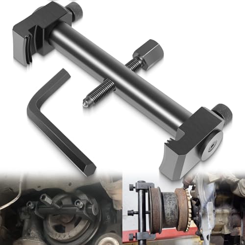 Universal Ribbed Drive Pulley Crankshaft Remover Tool Puller, Adjustable Timing Puller for A/C Unit Water Pumps Automotive