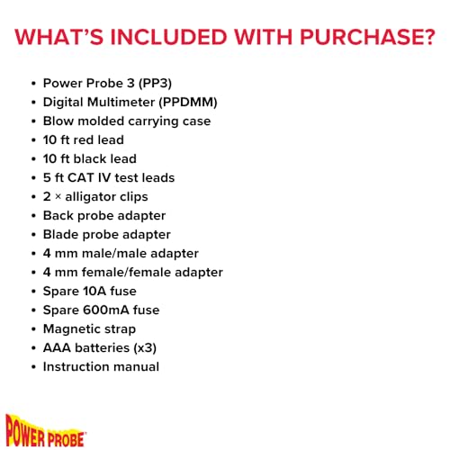 Power Probe 3 Circuit Tester with Multimeter & Accessories (PPROKIT01)