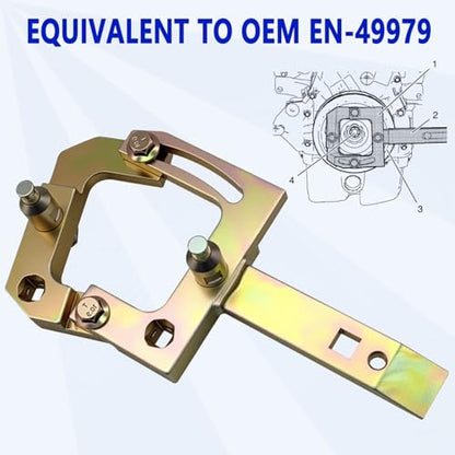 ZKTOOL EN-49979 Crankshaft Pulley Holding Tool for Vauxhall/Opel Chevrolet Cruze Cadillac ELR Adam Meriva - Securely Remove Crankshaft Pulley Bolts
