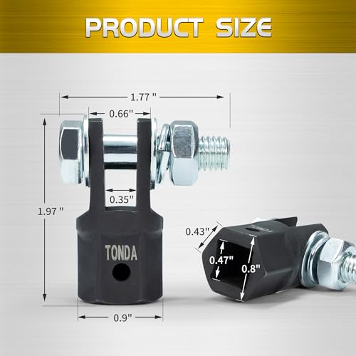 TONDA Scissor Jack Drill Adapter for 1/2 Inch Impact Wrench or 13/16 Inch Lug Wrench - color: 1 PACK