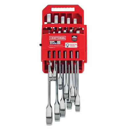 CRAFTSMAN Ratcheting Wrench Set, Metric, 11-Piece (CMMT87021)