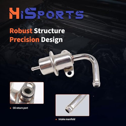 HiSport Fuel Injection Pressure Regulator 22670-3S50A Replacement for Nissan NP300 Urvan Xterra Frontier 1998 1999 2000 2001 2002 2003 2004 - size: HSFPR3S50A