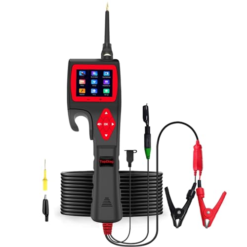 Topdiag P200 Power Circuit Probe Kit - Test Light Automotive Circuit Tester Circuit Breaker Finder Tool, Relay Tester Multimeter, Oscilloscope, Fuel Injector Tester - 9~30V - style: P200
