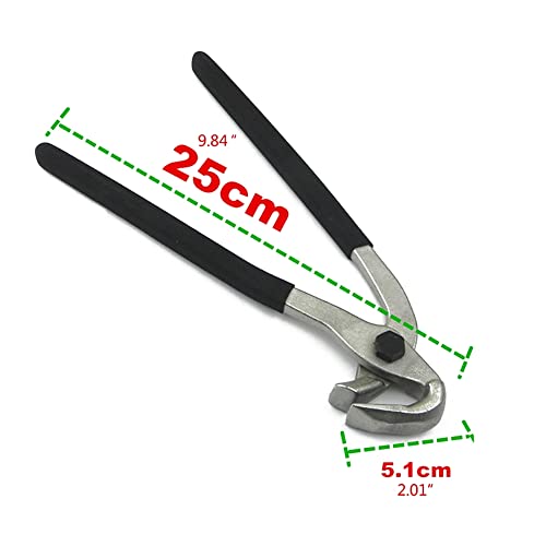 CXGS Paintless Dent Repair Kit Car Door Fender Edge Repair Tool Auto Body Pliers Heavy Duty Car Door Panel Fix Tool Portable Metal Crimp Vise Car Fender Panel Leaf Edge Pliers Repair Tools (Black) - color: Black