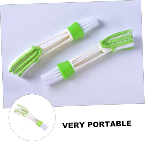 Zerodeko 3pcs Car Air Vent Cleaning Brush Set Mini Duster Interior Crevice Detail Brush for Dashboard and Air Conditioner Vents Automotive Dusting Tools