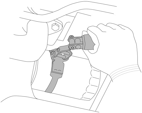 Lisle 57030 Standard Oil Filter Swivel Wrench - size: 3.5-3.875 / 88.9-98.4mm