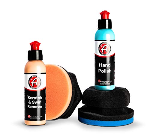 Adam's Polishes Car Scratch & Swirl Remover Hand Correction System, Remove & Restore Paint Transfer, Minor Imperfections, Oxidation, Paired with Orange Compound Correction Pad Applicator (2 Step Kit) - size: 2 Step Kit