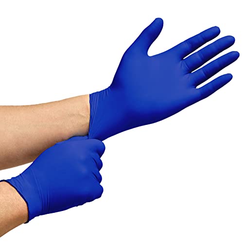 Inspire Nitrile Exam Gloves | The Original Quality Stretch Nitrile Cobalt Blue | 4.5 Gloves Disposable Latex Free Medical EMT - size: Small