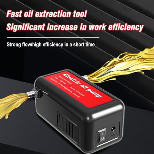 21V 140W Portable Oil Pump Rechargeable Electric Oil Transfer Extractor High Power Fuel Suction Pump for Cars, Ships, Helicopters, Motorcycles, Outdoor Equipment, Liquid Transfer Tool