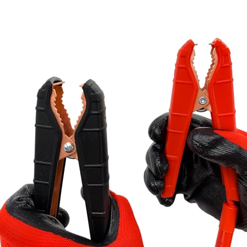 0 Gauge 25FT Jumper Cables, Heavy Duty Jumper Cables for Car Van Truck, Commercial Grade 3000AMP Automotive Booster Cables for Jump Starting Dead or Weak Batteries, With Storage Bag & Gloves - size: 0 Gauge - 25FT