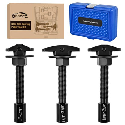 GOOACC 3PCS Rear Axle Bearing Puller Set, Axle Bearing Puller Removal Tool Kit with 3 Sizes 1" to 1-7/8", 1-5/16" to 2-3/8" & 1-3/8" to 2-7/8" Axle Wheel Bearing Removal Tools for Axles Bearings, Blue - color: 3pc Rear Axle Bearing Puller Blue