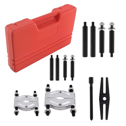 maXpeedingrods 12 PCS Bearing Separator and Puller Set, Heavy Duty Bearing Splitter Puller Kit, 5 Ton Capacity with 2" and 3" Jaws, Bearing Puller Set with Pinion Wheel and Hub Axle Removal Tool