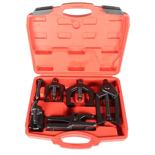 GXYWADY 5-in-1 Ball Joint Separator Pitman Arm Puller Tie Rod End Tool Set for Front End Service Splitter Removal Kit