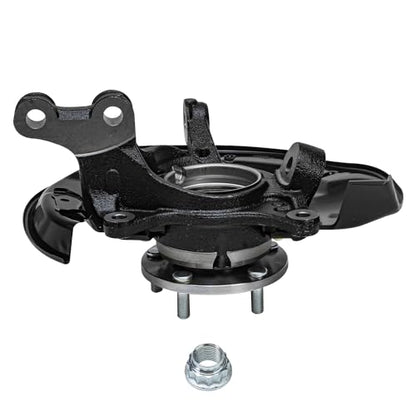 Detroit Axle - Front 4pc Steering Knuckles Kit for 10-15 Lexus RX350 RX450h, 08-17 Toyota Highlander, Steering Knuckles & Wheel Bearing Hubs Outer Tie Rods 2010 2011 2012 2013 2014 2015 Replacement - size: 4SU50508/Kit