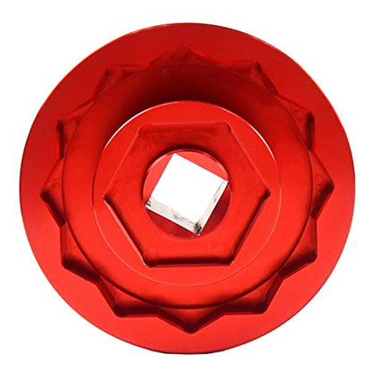 (30mm+55mm) Front Rear Wheel Axle Nut Socket Tool for Ducati Motorcycle Panigale V4, Street fighter 1098, Monster 1200 (Red) - color: Red