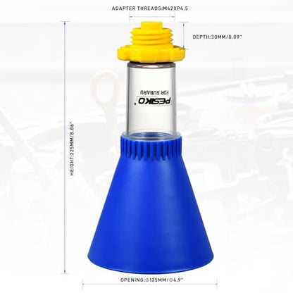 Engine Oil Funnel Compatible with Subaru Vehicle | Spill-Free Hands-Free, Fast & Easy Oil Change