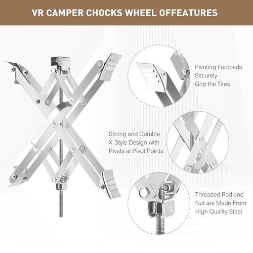 RV Stabilizer Wheel Chock XL Fit 3.5” to 17” Camper Wheel Chock Stabilizer Scissor with Accessories Pair for Travel Trailer, Heavy Duty Tire Wheel Chock Scissor Large Locking X Chock, 2Pack - size: XL 17inch 2pc