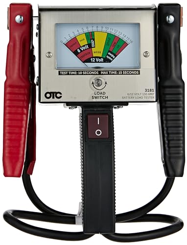 OTC 3181 130 Amp Heavy-Duty Battery Load Tester - Provides Accurate, Reliable Test Results in Just 10 Seconds