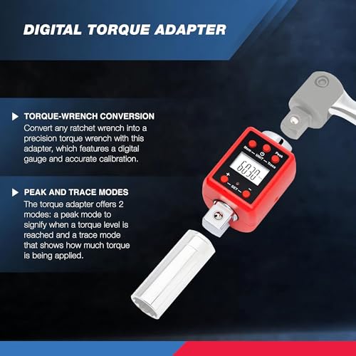 NEIKO 20743A 3/4-Inch Digital Torque Adapter, 150–750 ft-lb Range, Torque Wrench Converter with Audible Alert, Calibrates Digital and Analog Torque Wrenches - style: 3/4" Drive