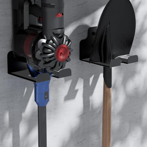 JNIHEEP Garage Organizer Trimmer Rack,Garden Power Tool Hanger,2 Pack,Black | Weedeater Rack, Heavy Duty Weed Whackers Holder Wall Mounted for Grass Trimmer, Hedge Trimmer, Garage Trimmer, Garden Tools - color: Black 2 Packs