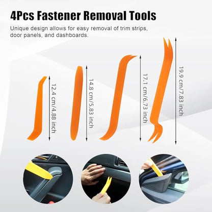 Automotive Clips and Fasteners, 240 PCS Bumper Retainer Clips, Car Plastic Rivets Fasteners Push Retainer Kit, Auto Trim Removal Tool Kit for GM Ford Honda Chrysler