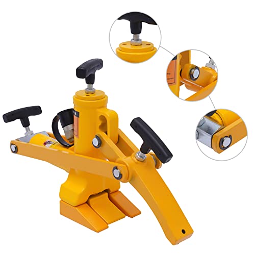 10000PSI Hydraulic Tire Bead Breaker & 70Mpa Hydraulic Foot Pump Kit, Heavy-Duty Steel Tire Change Repair Bead Breaker Tool with Air Hose for Farm, Tractors, Buses, Lawn Mowers, ATV