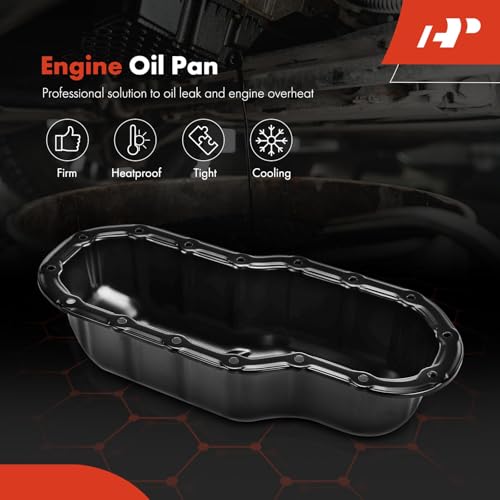 A-Premium Lower Engine Oil Pan Sump with Drain Plug Compatible with Toyota Land Cruiser 2008-2014, Sequoia 2008-2014, Tundra 2007-2014, Lexus LX570 2008-2014, V8 5.7L Only, Replaces 12102-38010