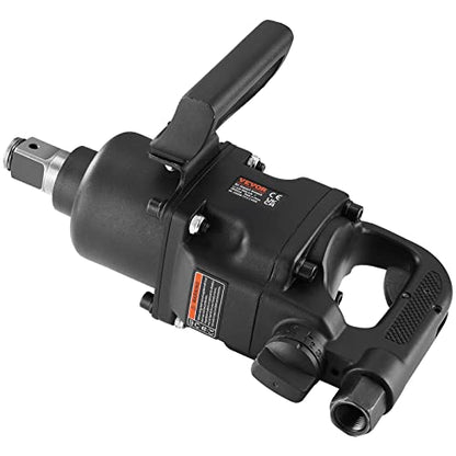 VEVOR 1 Inch Air Impact Wrench, Up to 2730 ft-lbs Reverse Torque Output 1" Pneumatic Impact Gun Lightweight w/ 2 Handles for Heavy Duty Repairs and Maintenance - size: 22*5.3*4.9inches, style: Wrench