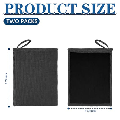 2PCS Clay Mitt Auto Detailing, Mitt Finish for Car Detailing, Microfiber Clays Towel for Car Cleaning and Polishing, Medium Grade Clay Bar Glove for Painted Surface, Glass, Plastic (Black) - color: Black